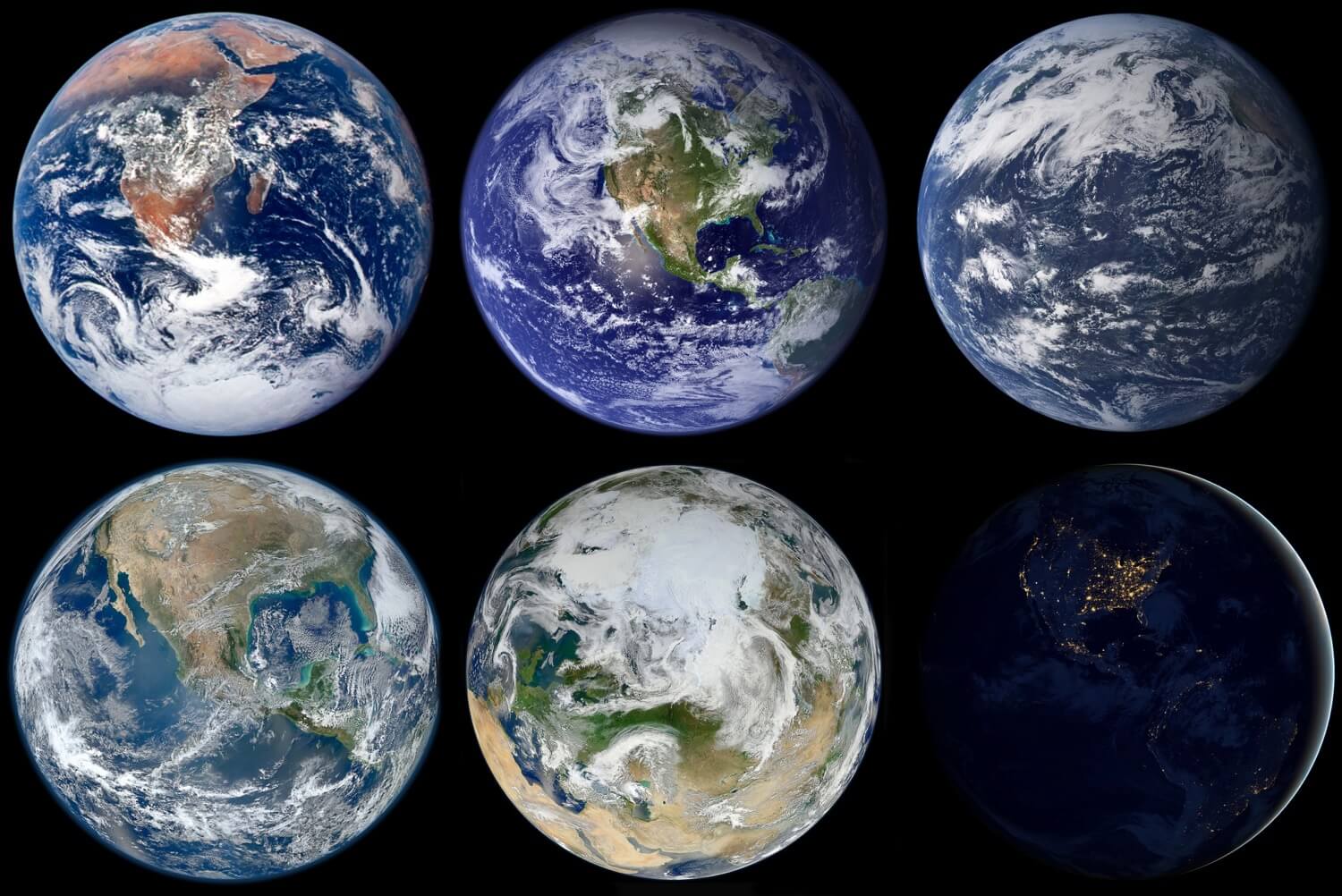 actual pictures of earth from space
