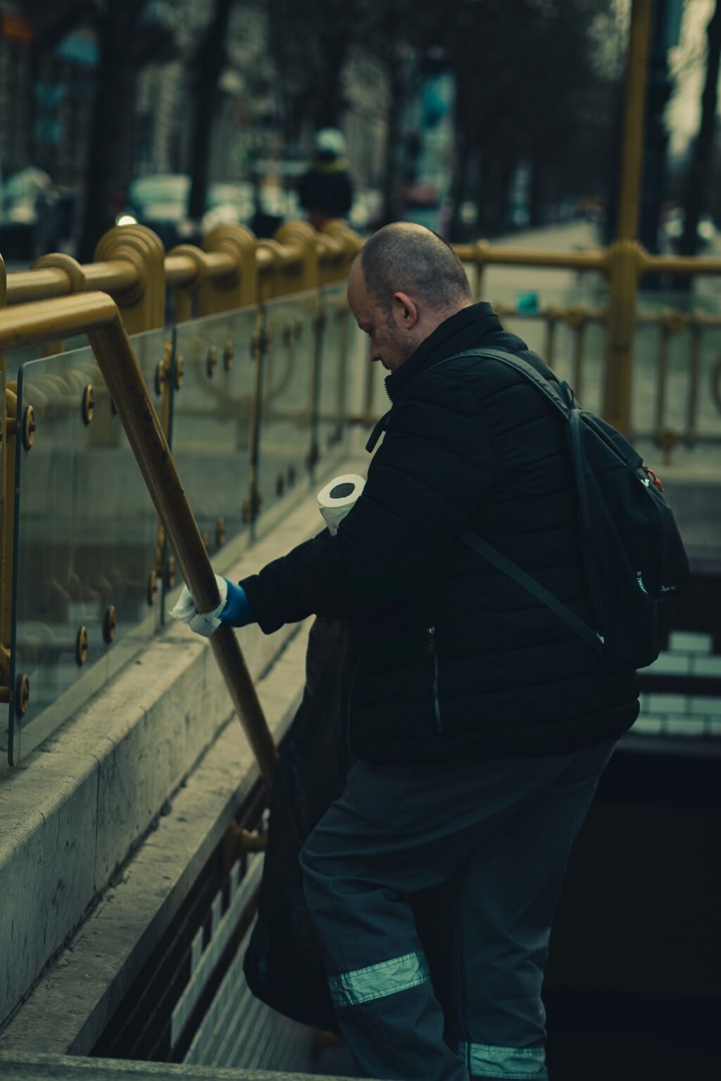 Horváth Dániel - Man Cleaning in Budapest