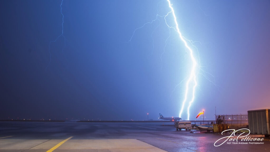 Pictured: Astonishing up-close pictures of a lightning bolt that struck  just a few feet away from fearless photographer